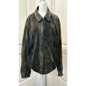 Men's Black Genuine Leather Coat Jacket